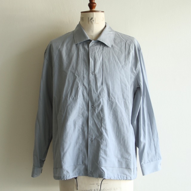 STILL BY HAND【 mens 】 cupro cotton skipper shirt