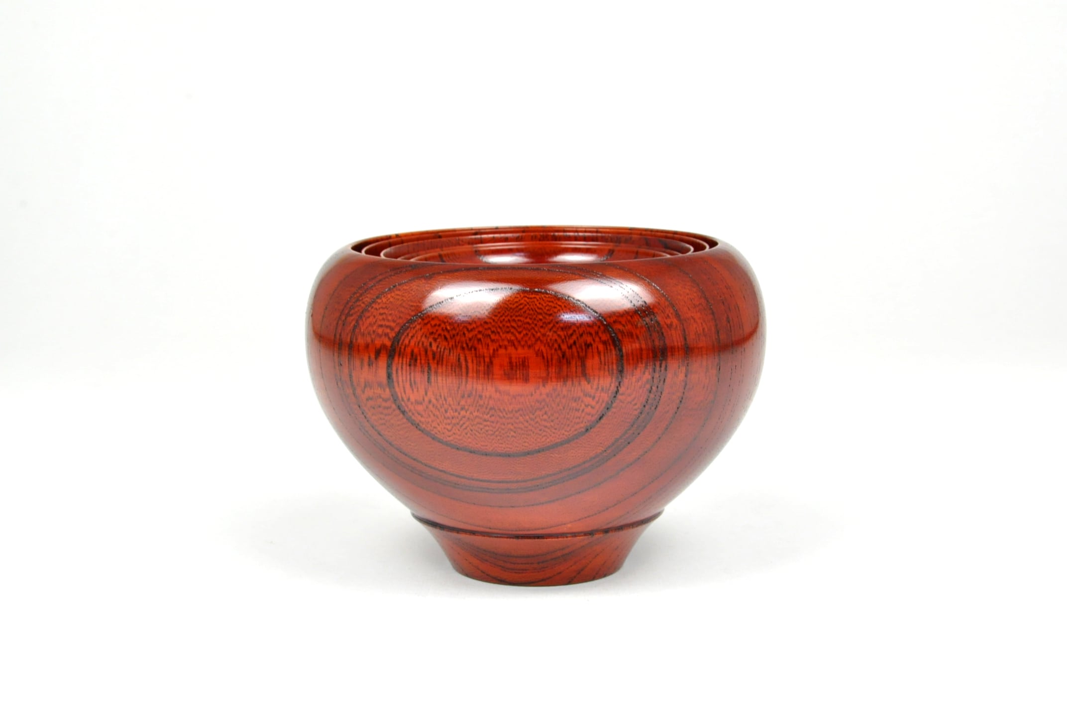 SH-0164 欅 応量器 福（5つ組） 赤摺 | 山中 漆器 嘉匠菴 @kasyoan