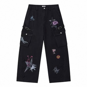 [PHYS] bizarre hand-drawn workwear jeans