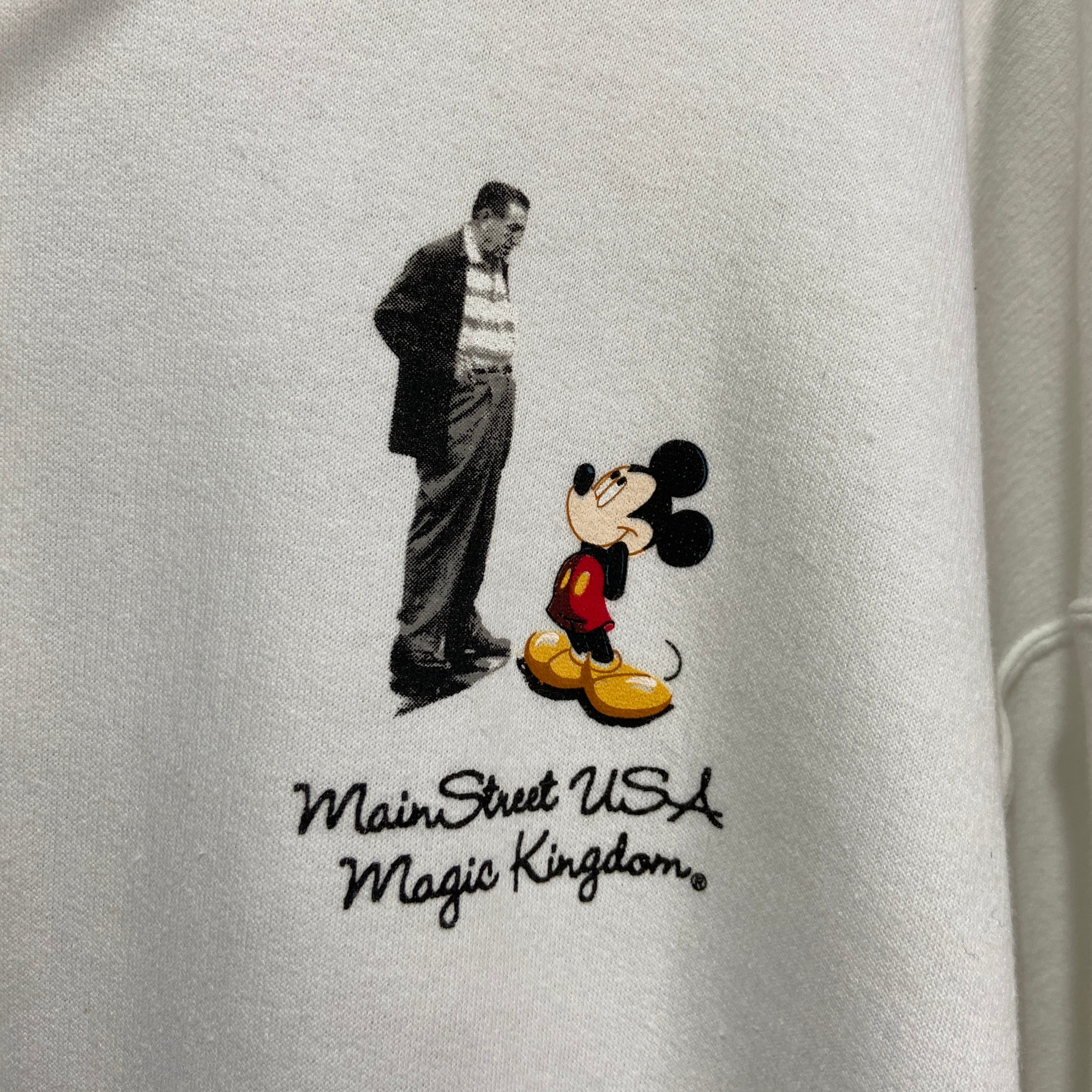 送料無料』Disney ウォルトディズニー ミッキー フォトプリントジップパーカー XL 古着屋 Uan