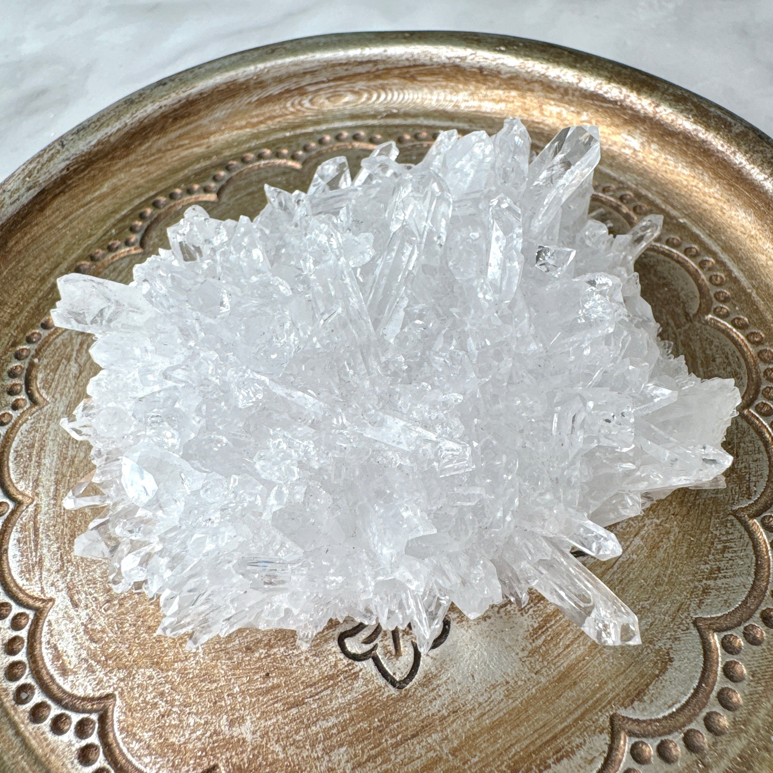 【Special Value】四川省 菊花水晶 クラスター 原石 天然石