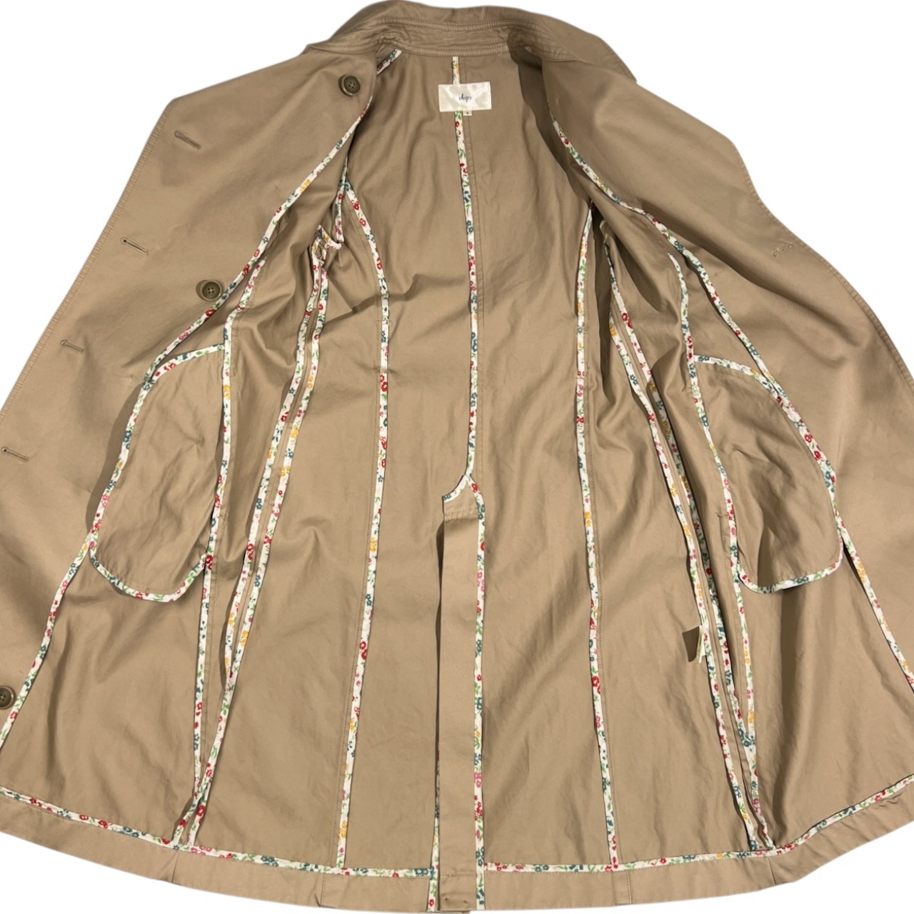 SHIPS シップス トレンチコート M/ベージュ系 レディース スプリングコート