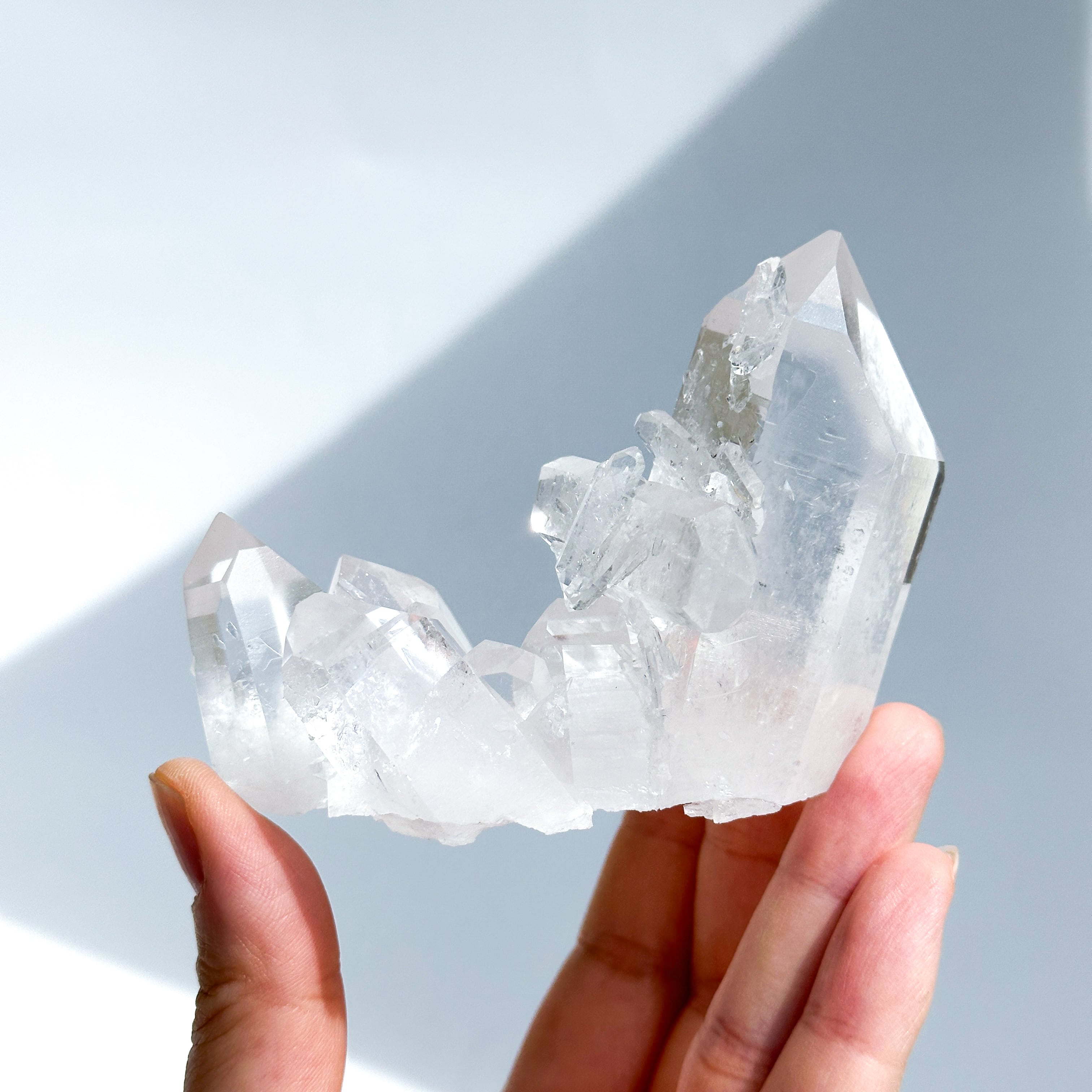 大きな結晶◎ゼッカ産水晶クリアクォーツ クラスター93◇ Clear Quartz
