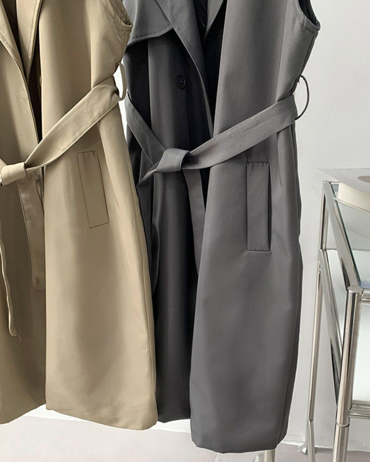 ウエストベルトロングジレコート 3color A0634 - 6