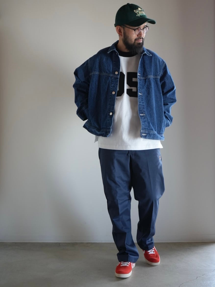 HTC × Dickies【874 フラワーターコイズ スタッズ ワークパンツ
