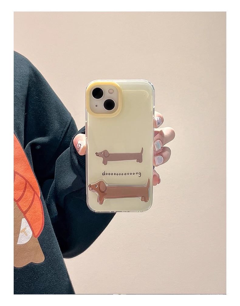 iPhone15 Pro Maxケース 犬柄 ダックスフンド iPhone15 Proケース