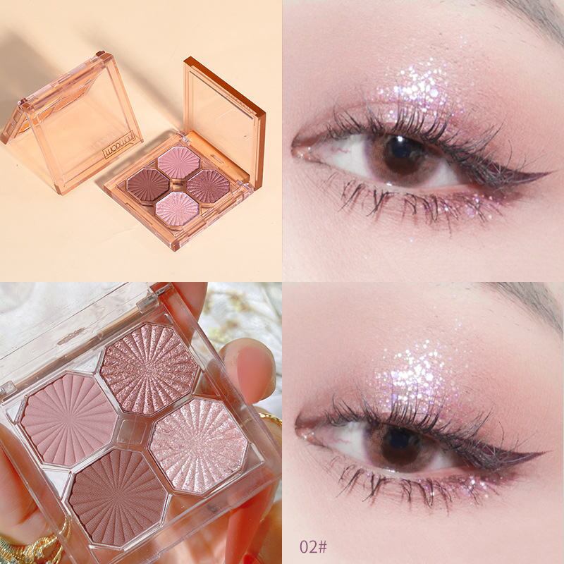 アイシャドウパレット 4色セット 4色 アイシャドウパレット 3点セット | non_shop