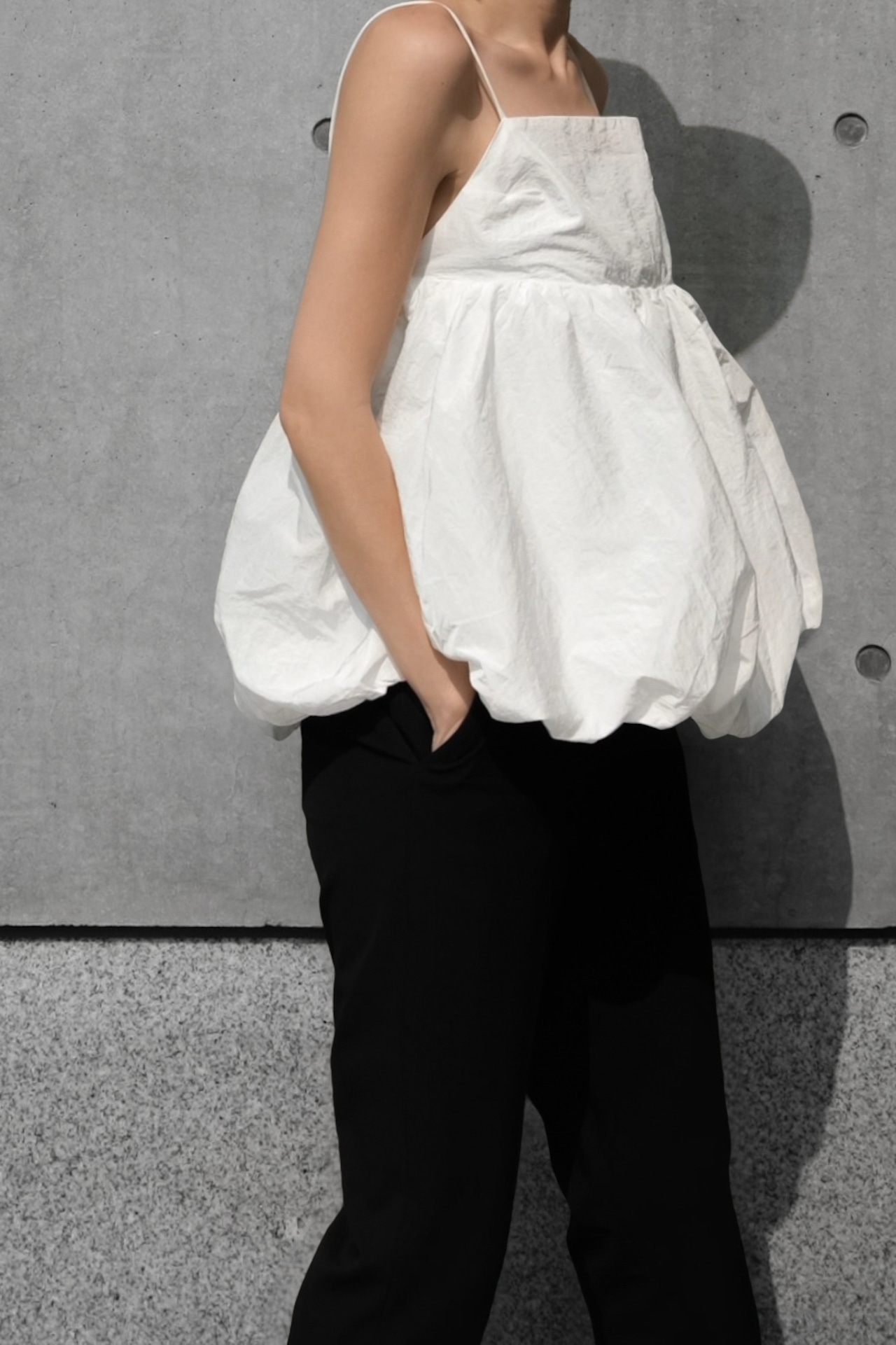 バルーンヘムNylon tops
