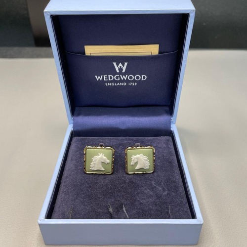 WEDGWOOD ユニコーン カフリンクス シェル調 #196b