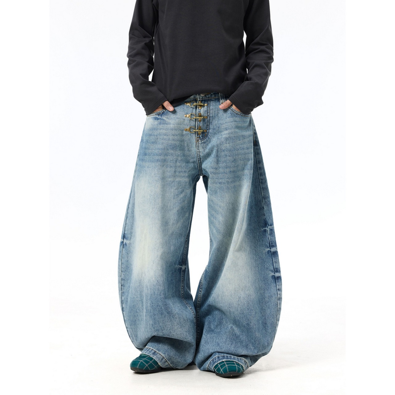 ストリート ファイヤーマン デニムパンツ P387