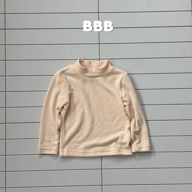 《予約》送料無料【Bella bambina】Solid Mock Neck Tee