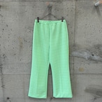 Mint Green Check Poly slacks