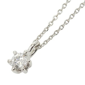 ヴァンドーム青山 Pt900 プラチナ Pt850 プラチナ ダイヤ0.159ct プチネックレス ネックレス レディース Vendome Aoyama 【中古】