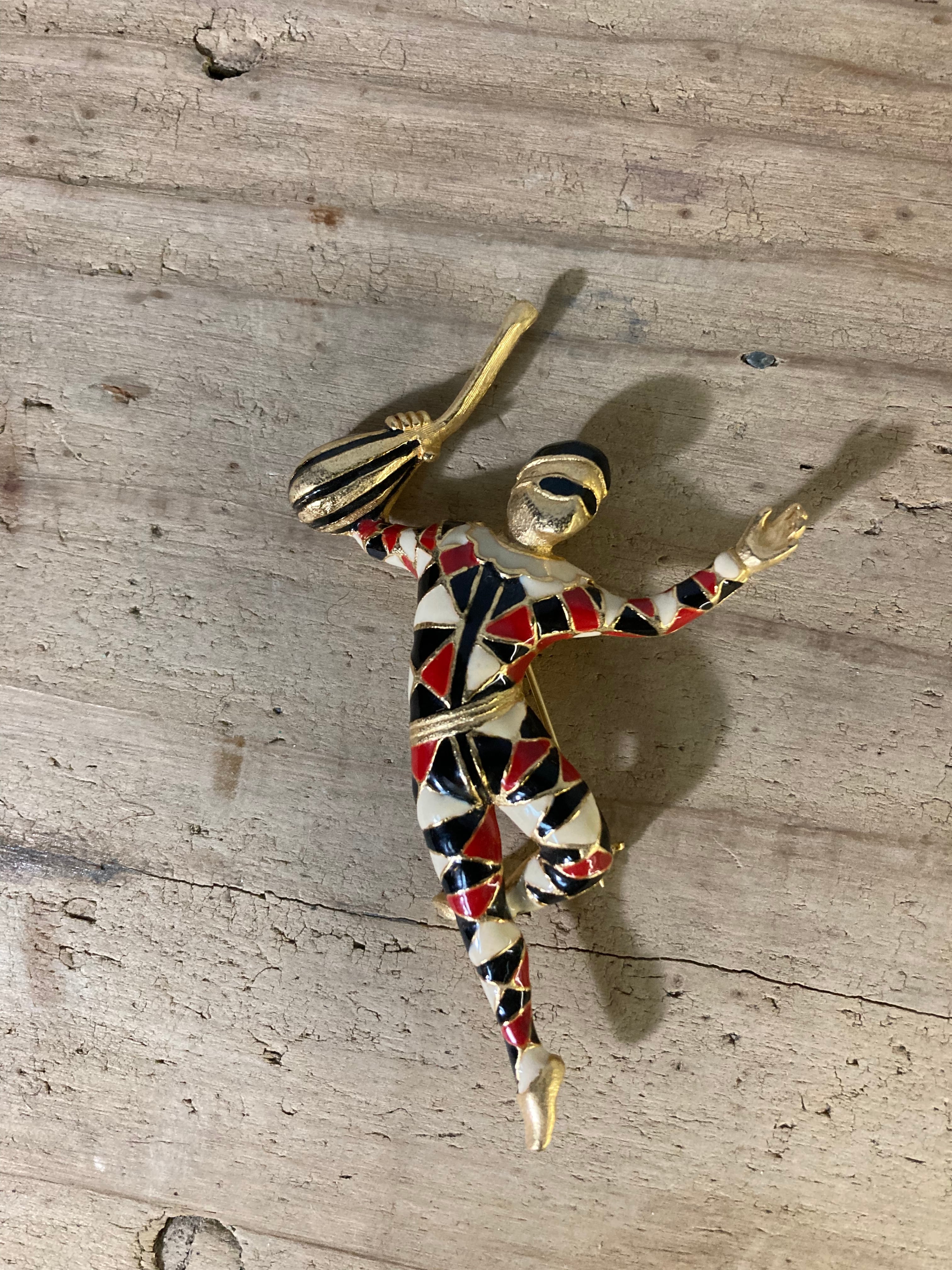 50s Harlequin brooch