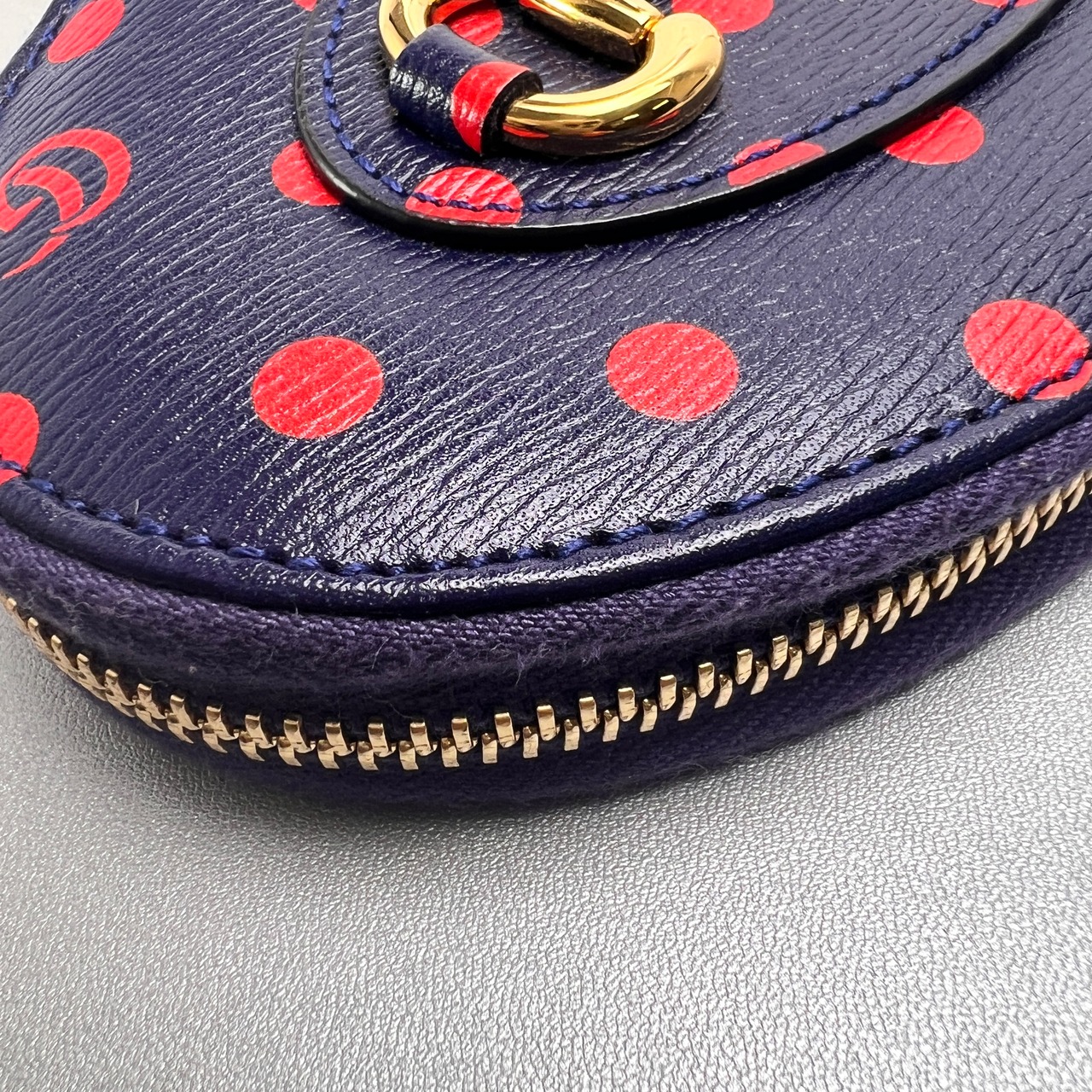 GUCCI グッチ ホースビット コインケース 小銭入れ、コインケース 紺 A-14169
