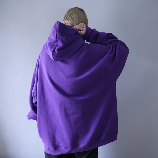 "Champion" violet color super over silhouette sweat parka