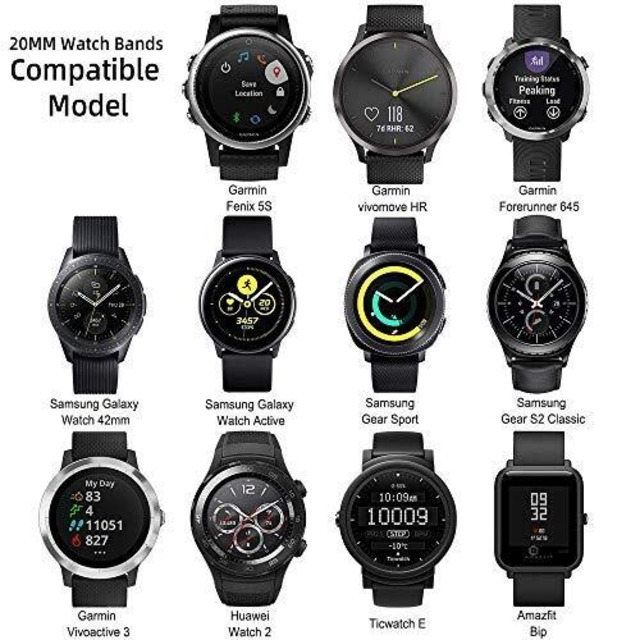 [Yoursea] スマートウォッチ交換用バンド 交換ベルト スポーツバンド レッドブラック 高級シリコンバンド 専用スポーツバンド 通気 汚れ防止 水洗い可 ストラップ ラバーベルト (White-Black)