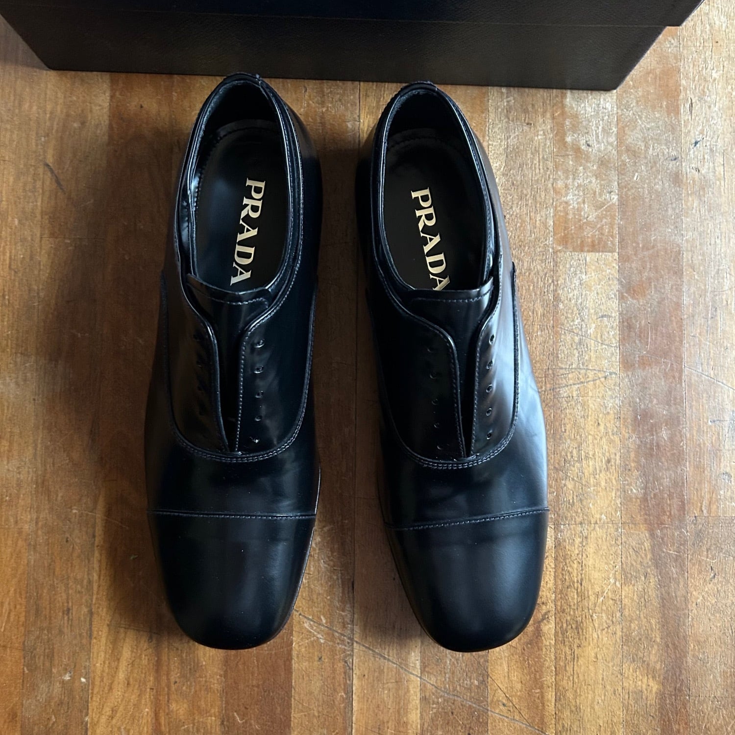 PRADA スリッポン レザーシューズ(DEAD STOCK) Italy [C2736] | 古着屋