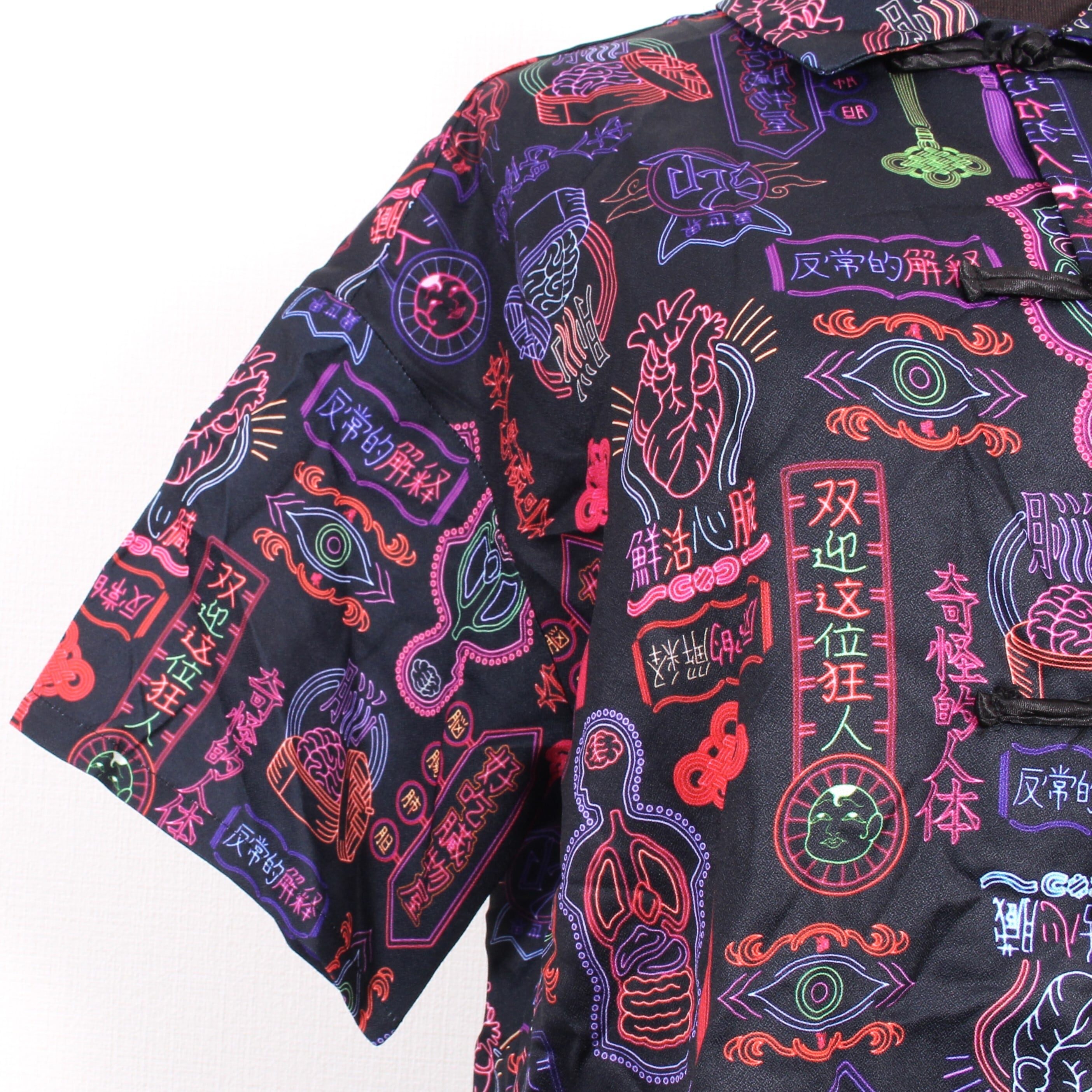 DXMOUVE】臓器看板柄チャイナボタンシャツ/DX0031 | DXMOUVE(ドゥモーヴェ)