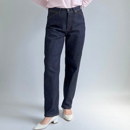 【lelill（レリル）】日本製 TECH STRAIGHT DENIM / テックストレートデニム