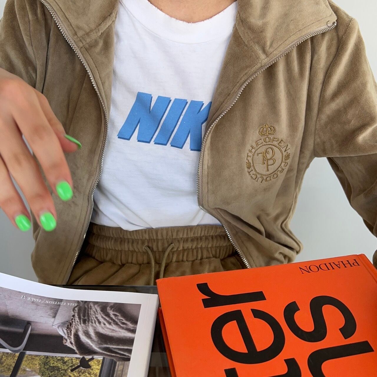 スエードジャージスカートセットアップ_LN01367