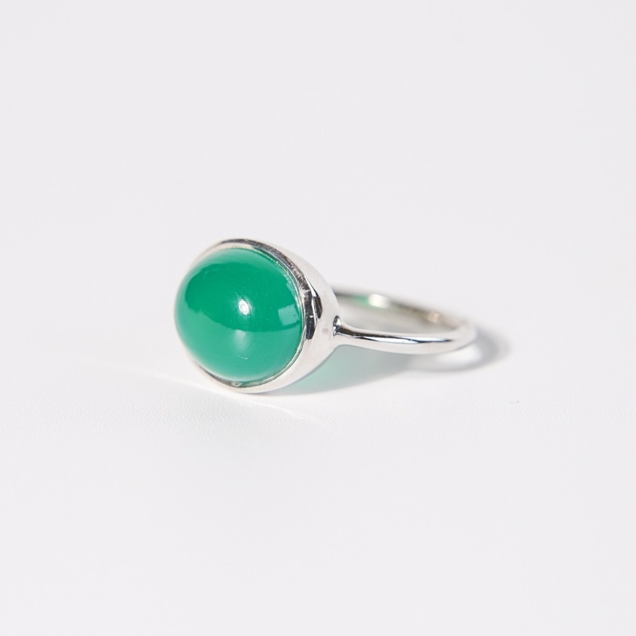 【15号】グリーンオニキス リング(SV)