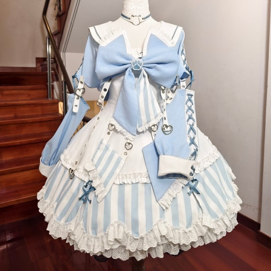 【ai】水色ゴスロリドレス　Mサイズ 楽天市場】ゴシック blueの通販