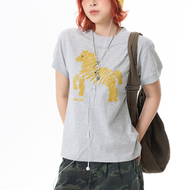 art horse short-sleeve tee　アートホース半袖ティー　J2051