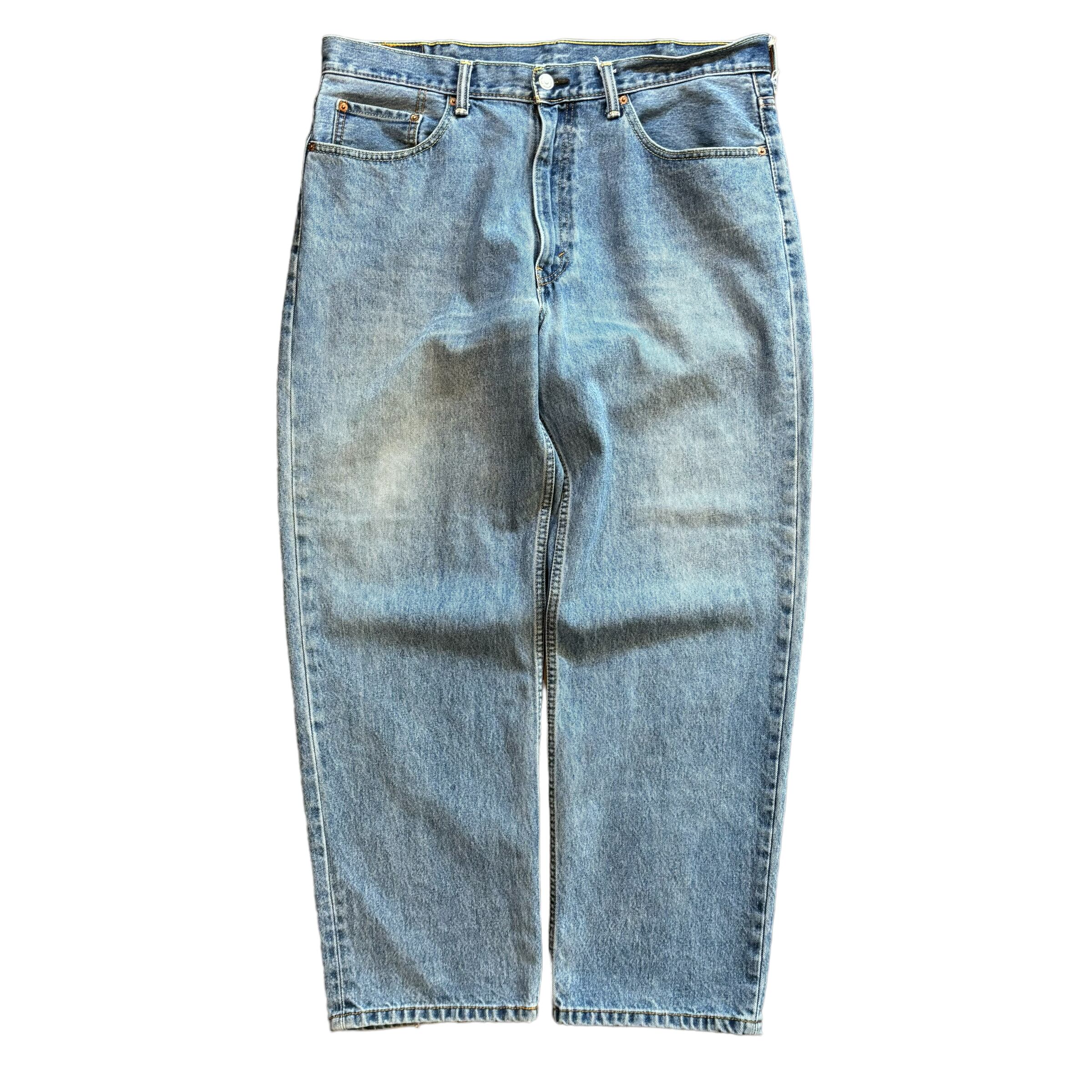 〔W38L30〕Levi's 550 デニムパンツ ワイド スカイブルー No.507