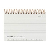 DESIGNPHIL ミドリ メモ リングメモ B7 ベーシック 白 19055006