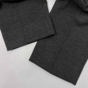 CASTELBAJAC カステルバジャック ベア刺繍 ツータック ウール スラックスパンツ 82/グレー
