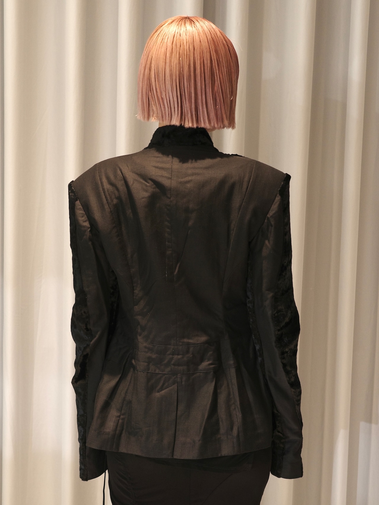 【25AW】MUKCYEN ムッシャン / velvet draped jacket / ドレープジャケット - 5