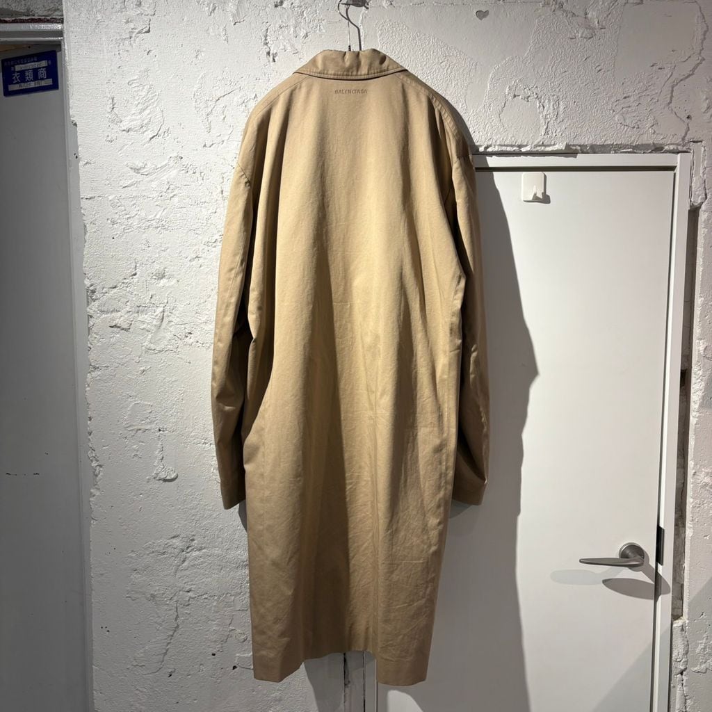 BALENCIAGA バレンシアガ Cotton Twill Stand-Collar Coat ステン