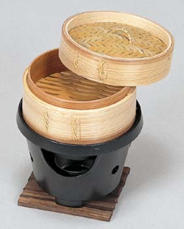 13cm白木丸セイロ(身、蓋) [16871] C900-97 中華丼・ﾗｰﾒﾝ鉢・ｾｲﾛ
