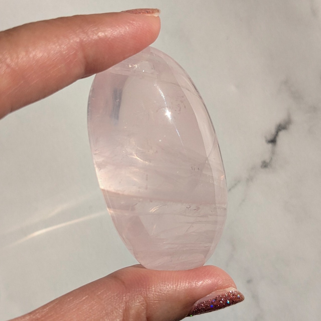 高品質スターローズクォーツ パーム | iris imrama stone