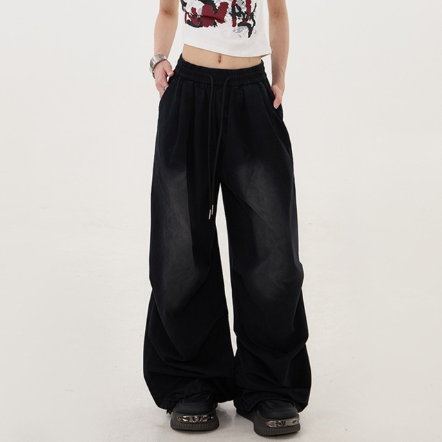 studded waffle pants　スタッズアクセントワッフルパンツ　J1798