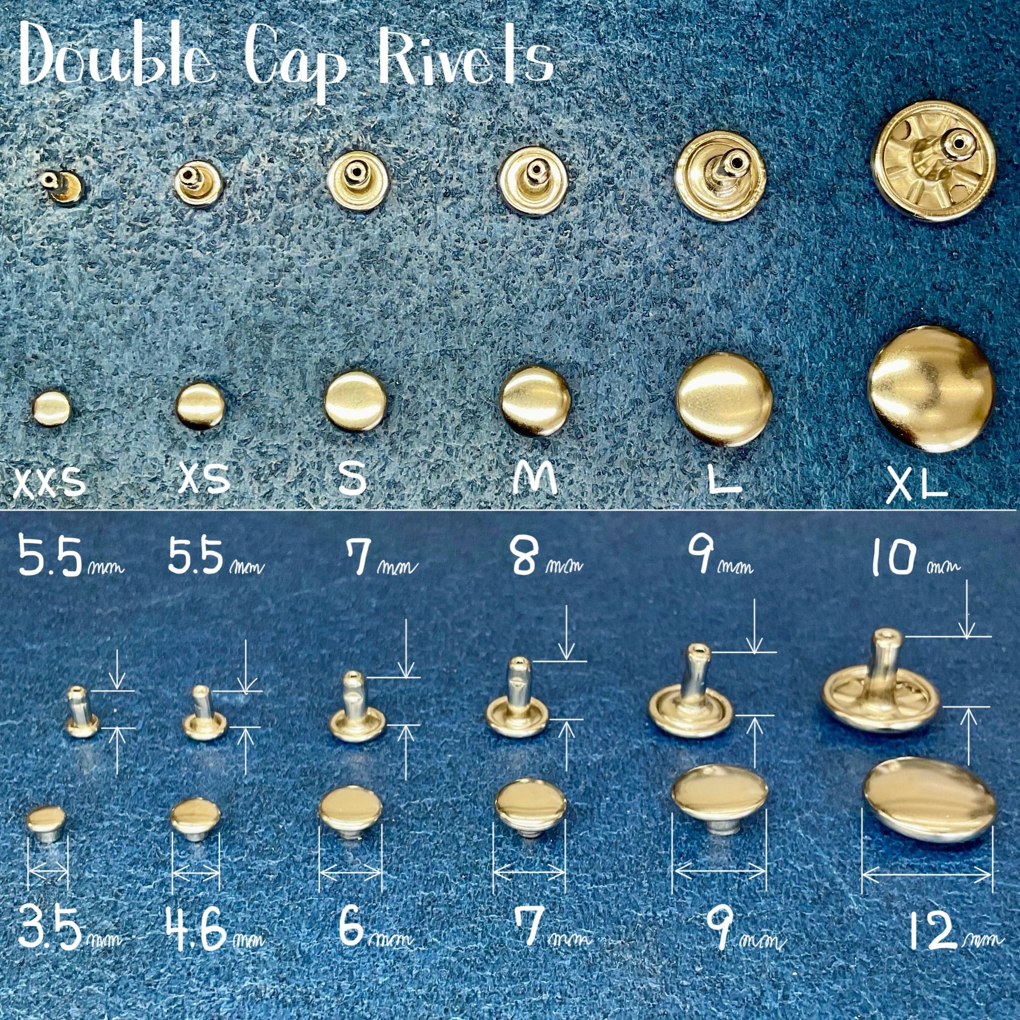 Peacock 片面カシメ (大/9mm) 真鍮無垢 | okafactory 岡製作所