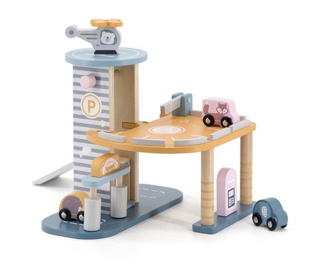 PolarB ポーラービー | パーキングガレージ 木製おもちゃ くるま TYPR44029
