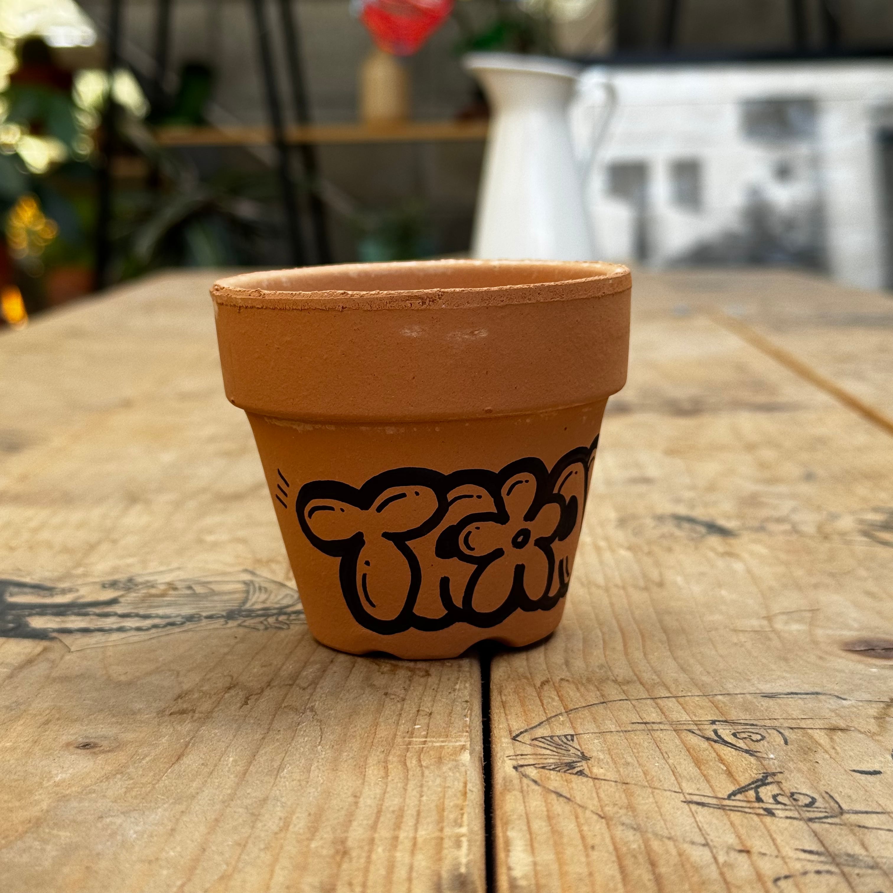 バリエム鉢 THXロゴ 植木鉢 Lサイズ 高橋園芸ロゴペイント2.5号鉢【BIGロゴ】【MINIロゴ】【2パターン展開