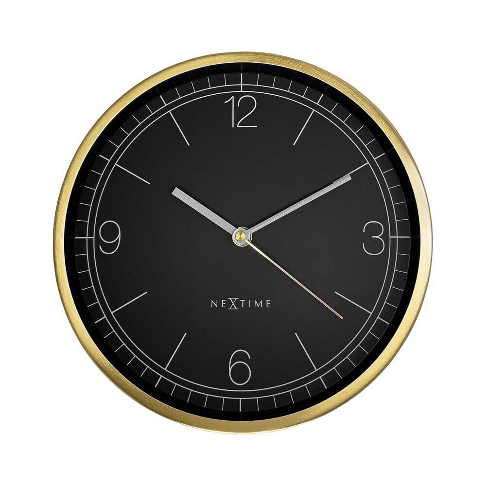 壁時計 掛時計 NEXTIME ネクスタイム ウォールクロック Bolero BK ブラック / NXT-3321ZW スイープムーブ 金属フレーム STANDARD COLLECTION