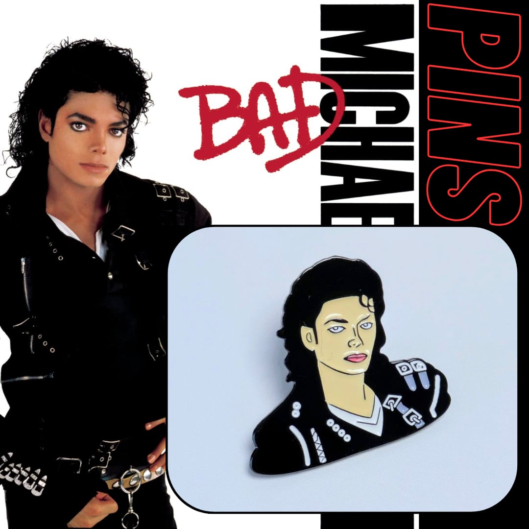 送料無料！ ★ピンズ PINS★ピンバッジ 【マイケルジャクソン（Michael Jackson）/ MJ】 〚アメリカン雑貨 アメトイ〛