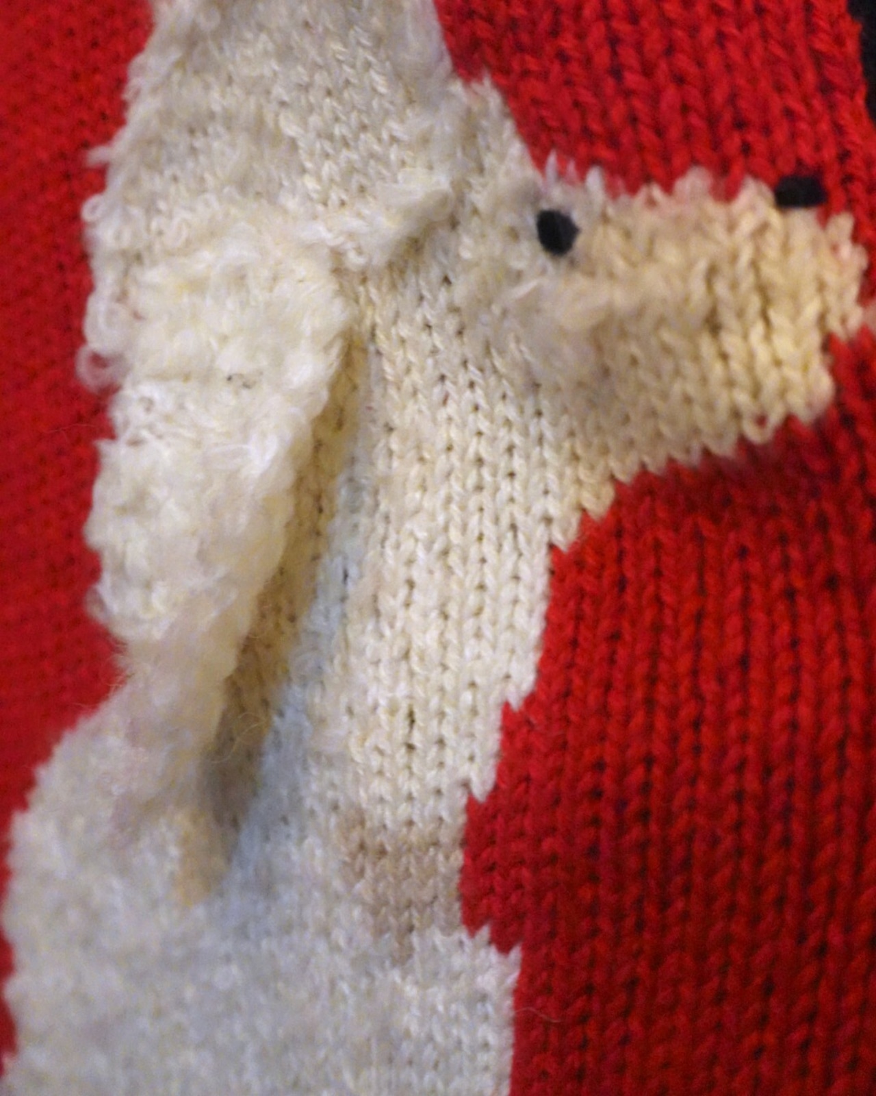 【古着】プードルのフェイクファー付きカーディガン - 3