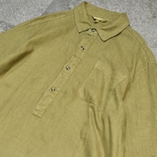 linen pullover shirt khaki