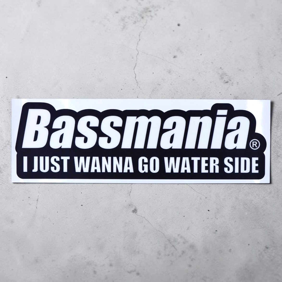 Bassmania Logo Boat Carpet Decal