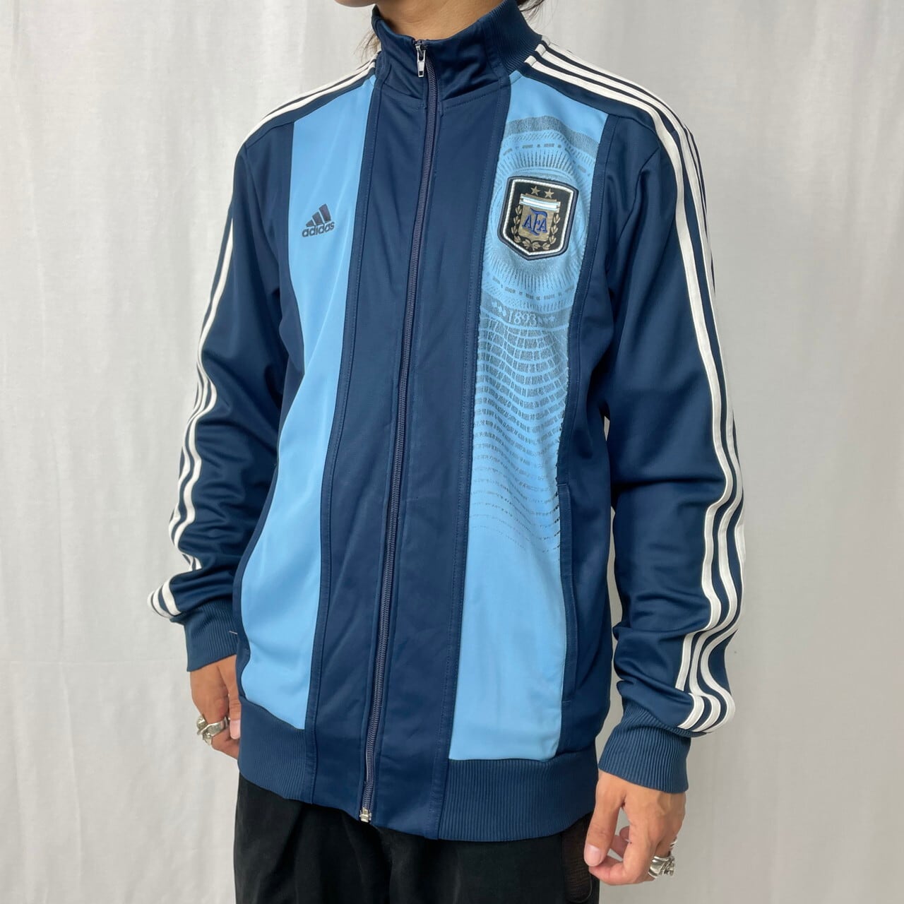 00年代 adidas アディダス アルゼンチン パフォーマンスロゴ ジャージ 