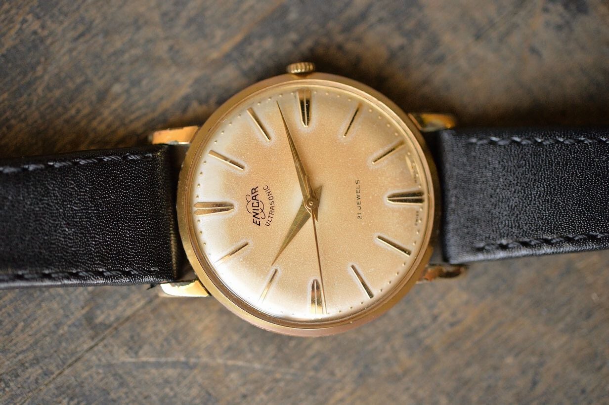 Vintage 1950's-60's ENICAR watch GF 