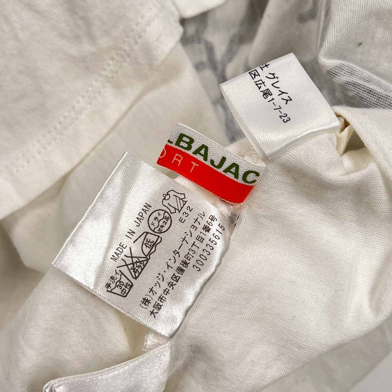 CASTELBAJAC SPORT カステルバジャック スヌーピーコラボ プロデューサー巻き風 デザイン 半袖 Tシャツ カットソー 40/ホワイト レディース ゴルフ