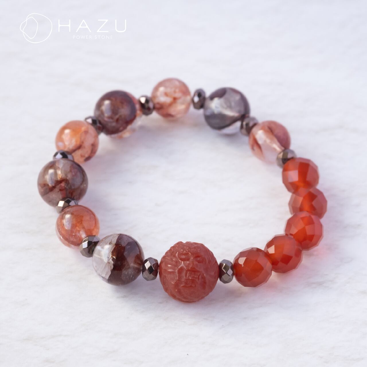 とも様★2点お纏め★龍神パワー炸裂‼️龍神ブレス 再販】勇気とパワーをくれる赤い龍神ブレス［ライモナイトイン