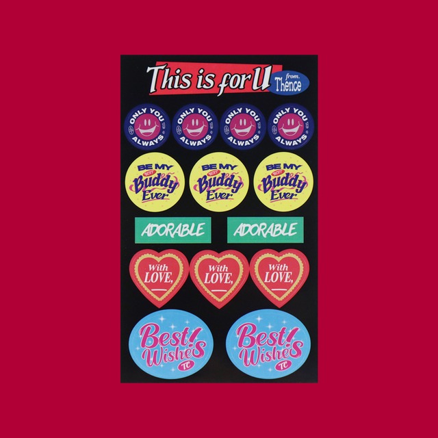 [THENCE] 「SEAL」バラエティ ミニ ステッカー (2シート入り)