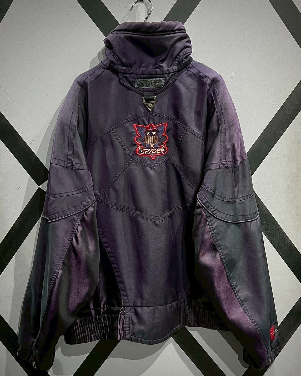 X VINTAGE】“SPYDER”80's 玉虫 Metallic Purple Ski Gear Jacket